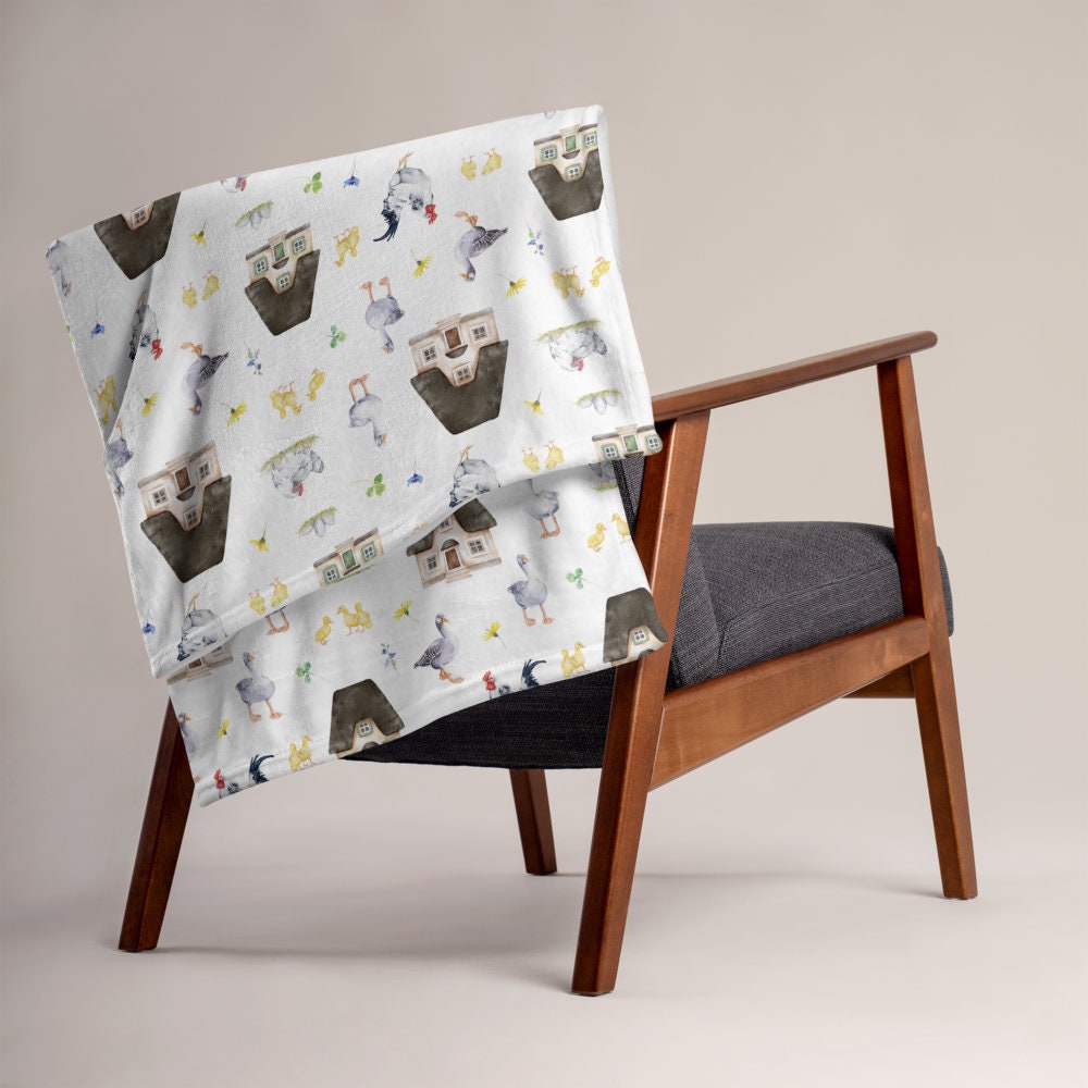 Cottagecore Cozy Throw Blanket Français Country Style Boho Etsy France