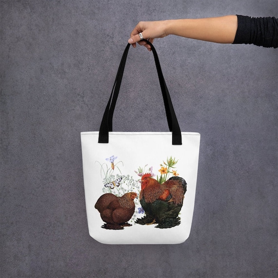 Animal Tote Bag, Cochin, Shabby Chic Bag, Garden Art - Etsy Israel