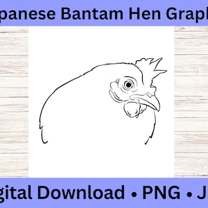 Chicken Line Art PNG, Cute Hen Animal Illustration, Hand Drawn Clipart
