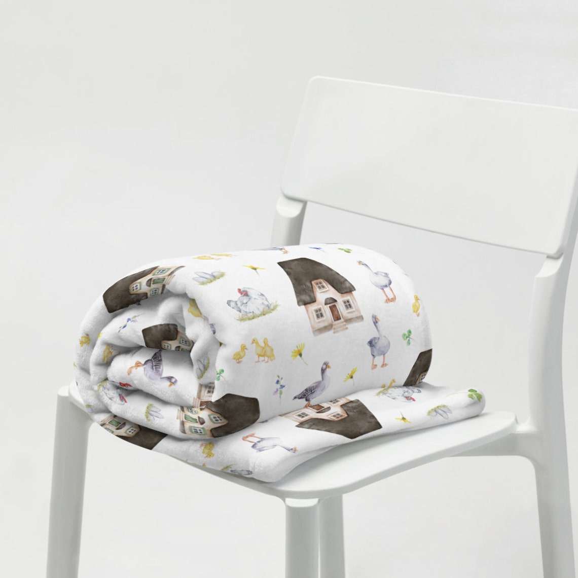 Cottagecore Cozy Throw Blanket Français Country Style Boho Etsy France