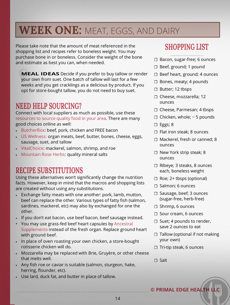 Quick Start Guide to Carnivory 21 Day Carnivore Diet Meal Plan Etsy