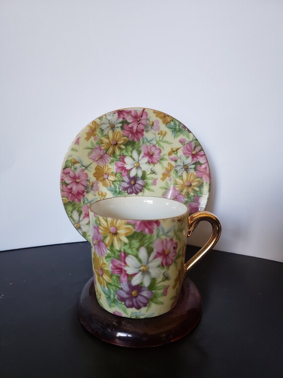 Vintage Norcrest Teacup and Saucer Japan Drinkware Tea Cups & Sets jan