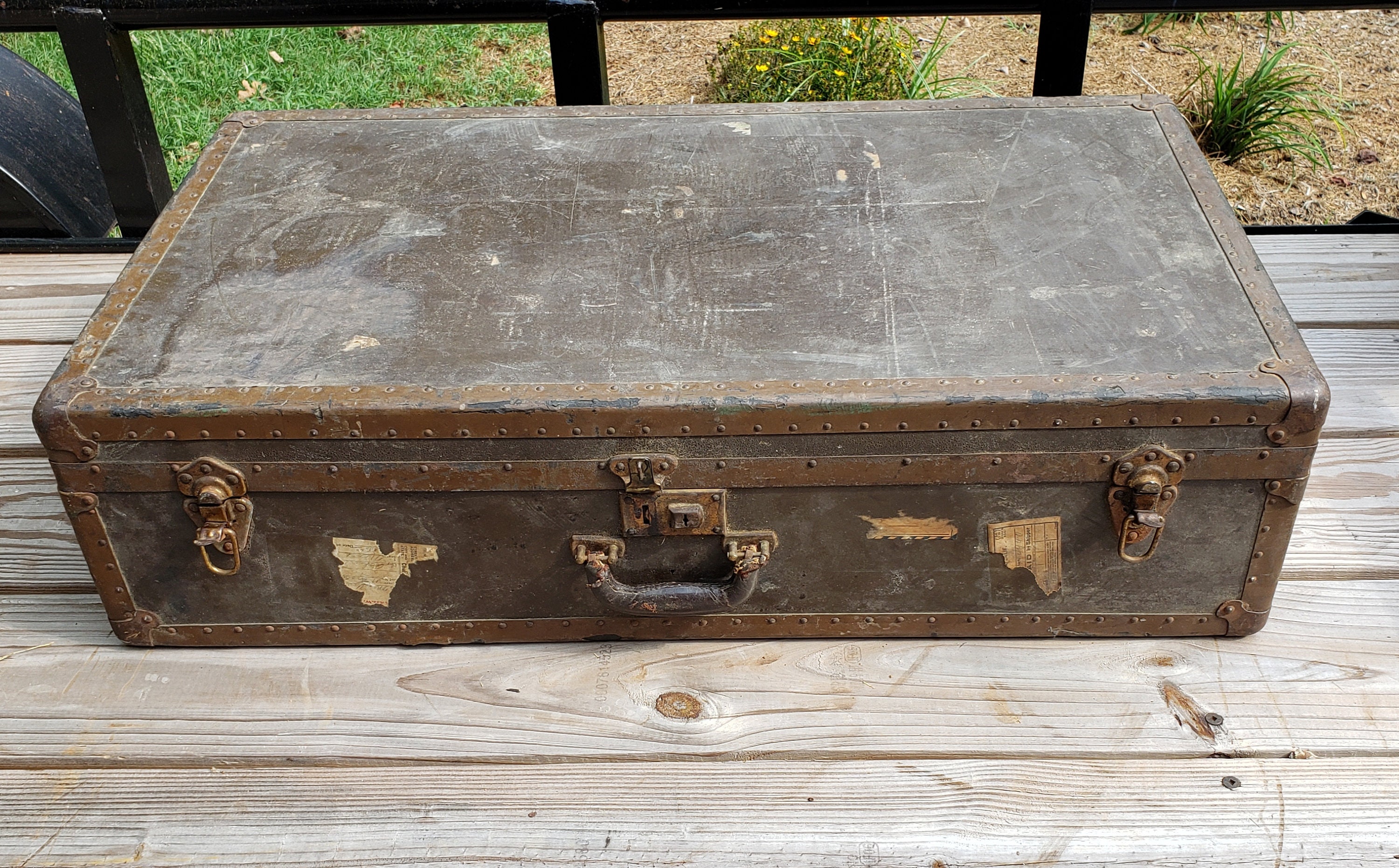 Vintage Military Trunk WWII Etsy
