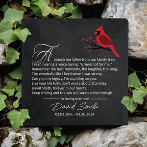 Memorial Garden Stone, Sympathy Gift, Slate Grave Marker, Remembrance Stone, Bereavement Gift, Loss of a Loved One, Personalized Memorial