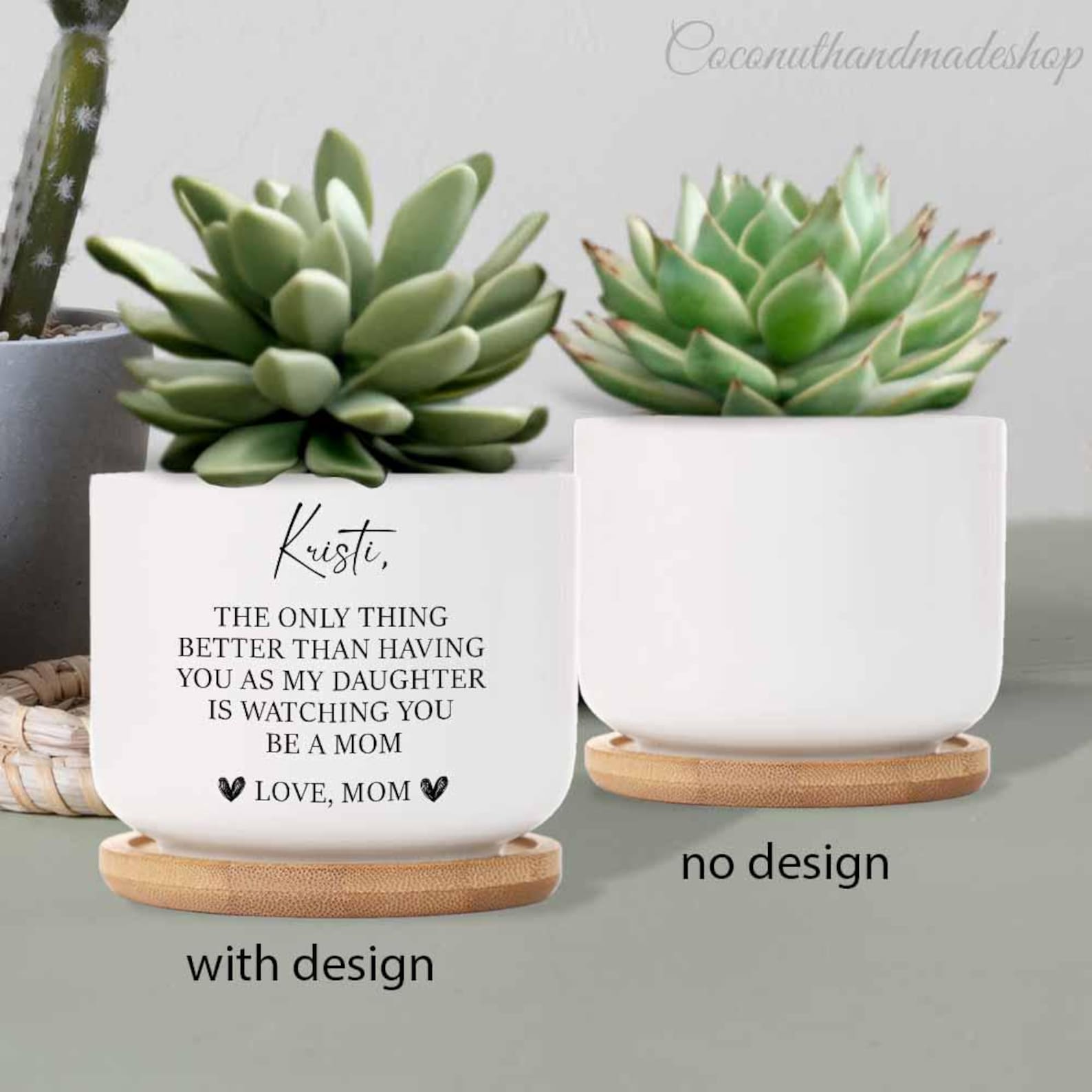 Custom Bible Verse Plant Pot Gift With Name, Inspirational Bible Verse ...