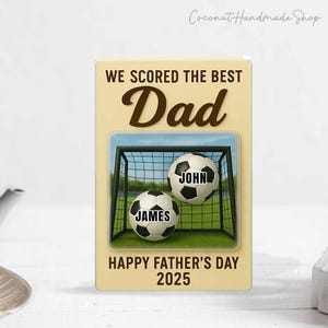 Personalized Soccer Dad Action Figure Acrylic Block Plaque, Father&#39;s Day Gift for Dad, We Scored The Best Dad Acrylic Block Gift For Husband