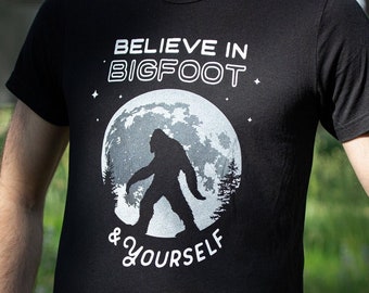 Believe in Bigfoot T-Shirt: Bella + Canvas Triblend Sasquatch Tee