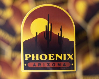 Retro Phoenix Sticker | Phoenix Arizona | Arizona Sticker
