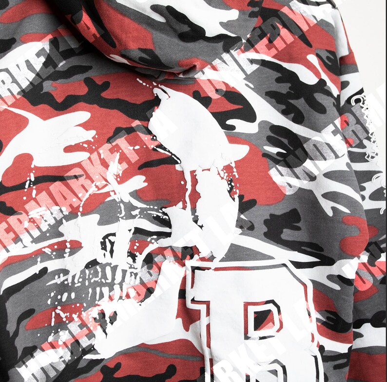 revenge burn camo hoodie