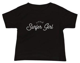 Liten surfflicka-t-shirt | Baby småbarn 6-24 månader | Unisex | Babyshower-present