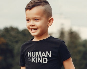 Kindness Collection | Human & Kind | Youth Short Sleeve T-Shirt | Unisex