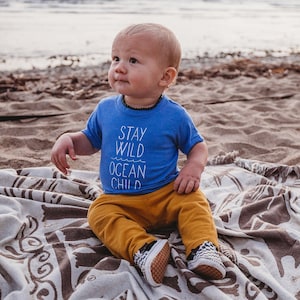 Stay Wild Ocean Child T-Shirt | Baby Toddler 6-24 month | Unisex | Baby Shower Gift
