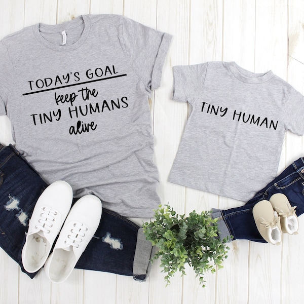 Mama SVG, Todays Goal Keep The Tiny Humans Alive, Mom SVG, Mama Shirt svg, Cut File, Cricut, Silhouette