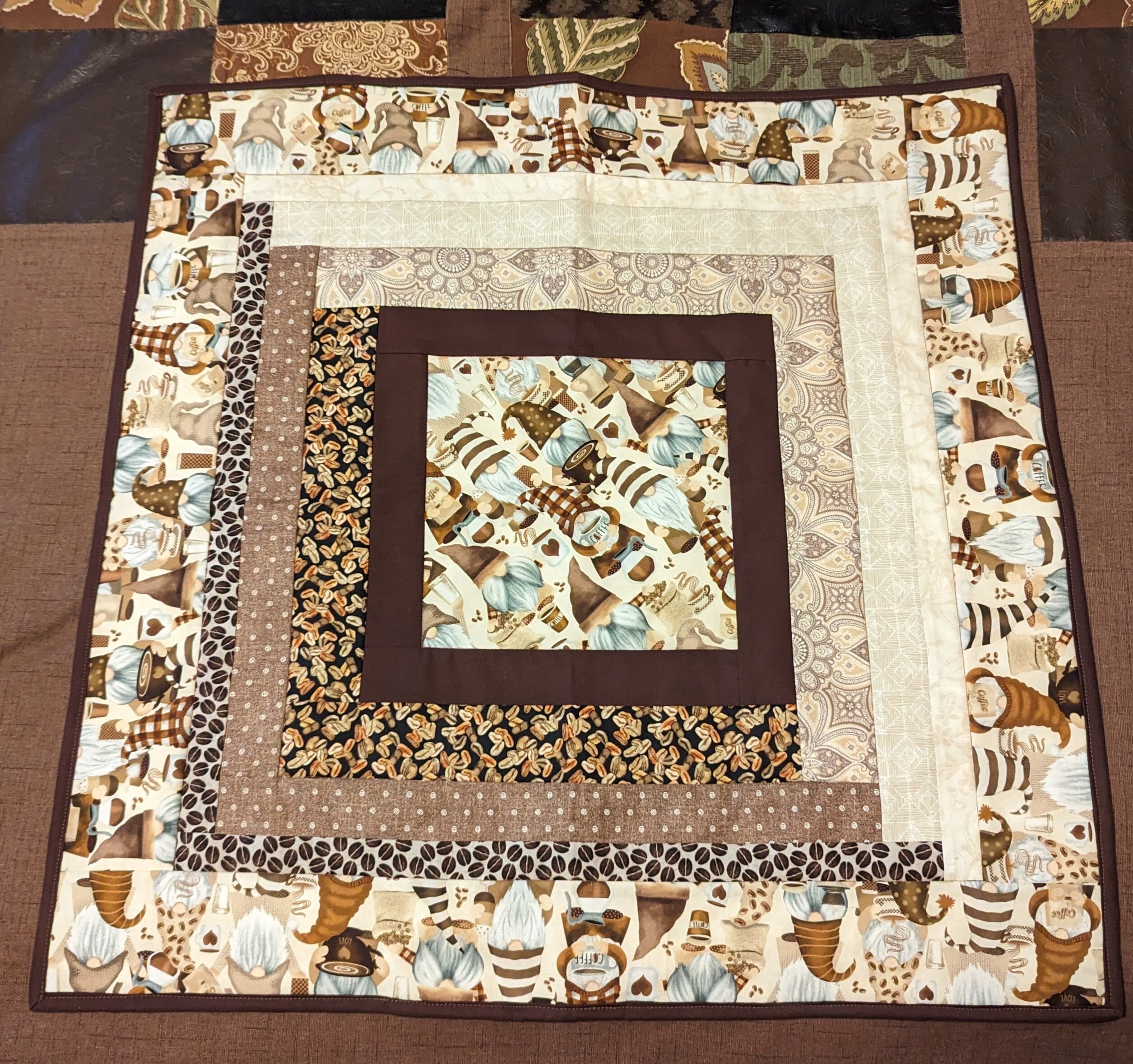 Cozy Cider Gnome Quilted Table Topper NCU0PTT1065