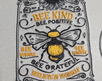 Embroidered Bee Organza Doilies - 4 Styles - Honeycomb & Bumblebee Decor - Custom Colors Available