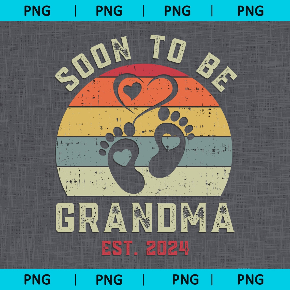 Promoted to Grandma 2024 Png, Soon to Be Grandma Png, Grandma Est 2024