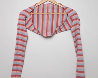 Ribbed Knit Ballet Bolero Shrug – Strawberry Dream, Cotton Spandex
