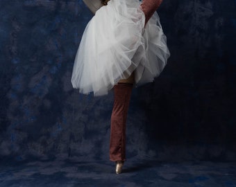 Red Heathered Knit Ballet Legwarmers – Full Length Dance Warm-ups