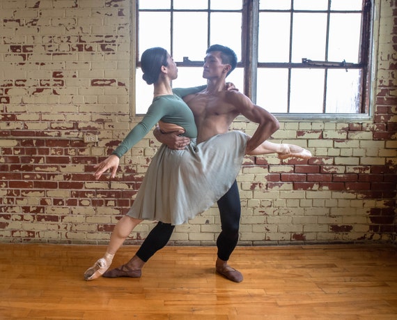 Elastic waist ballet skirt cheap