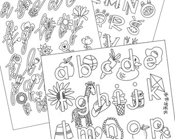 let's keep busy | coloring book | ABCs | pdf | digital download | printable | kids fun books | busy activity | simple | Fleurish & Fable