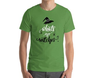 Halloween What's Up Witches Hat Funny Quote Short-Sleeve Unisex T-Shirt