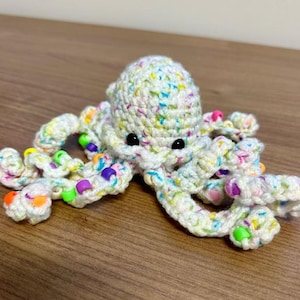 PATTERN Beaded Fidget Jelly Fish Crochet Pattern | NO SEW | Crochet Fidget Toy | Fidget Crochet Pattern | Jelly Fish Crochet Pattern
