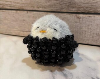 Beaded Fidget Baby Penguin Crochet Pattern (PDF Pattern)