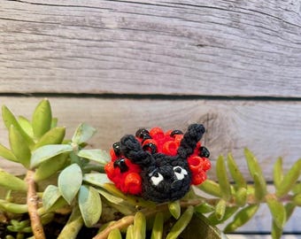 Beaded Fidget Ladybug Crochet Pattern (PDF Pattern)