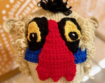 Rafiki | Lion King Crochet Hat Pattern | Disney Hat Pattern | Baboon Hat