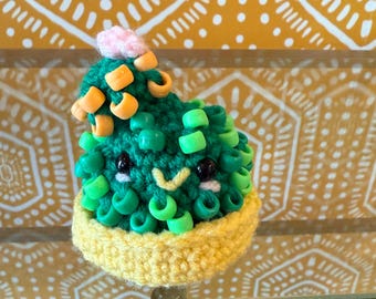 Beaded Fidget Cactus Crochet Pattern (PDF Pattern)