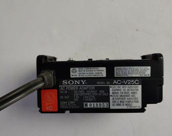 Genuine Sony AC Power Adapter AC-V25C handycam battery charger - tested & works
