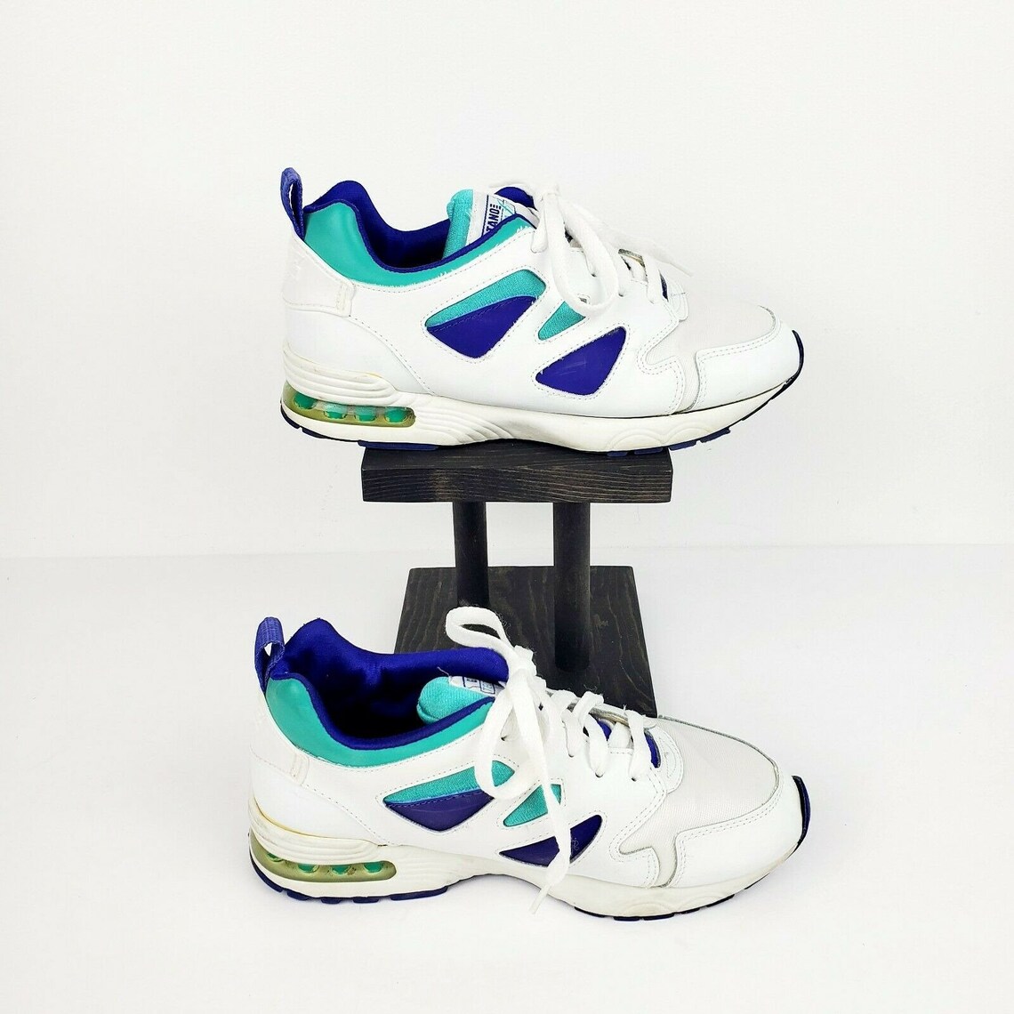 Vintage 90s Gitano Blade Women's Techna Fit White Multicolored Sneakers Sz 5.5, foto 4 di 5