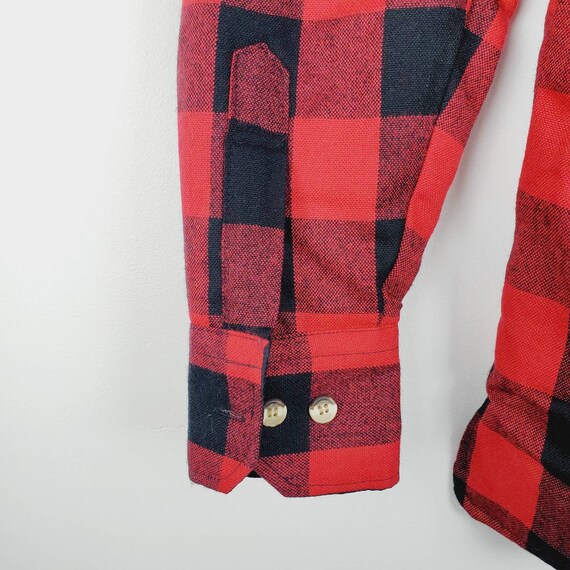 Vintage 1960's Sears Buffalo Plaid Hunting Jacket… - image 7