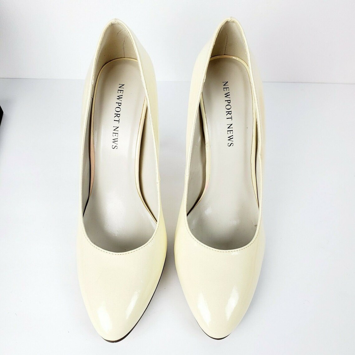 Vintage Newport News Cream High Heel Pumps Sparkling Flower Etsy