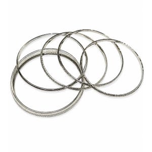 Silver Bangles Y2k - Etsy