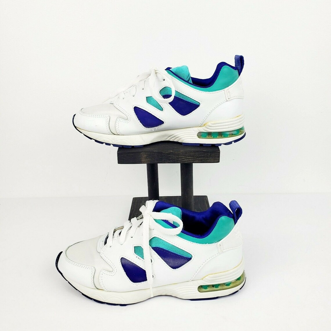 Vintage 90s Gitano Blade Women's Techna Fit White Multicolored Sneakers Sz 5.5, foto 3 di 5