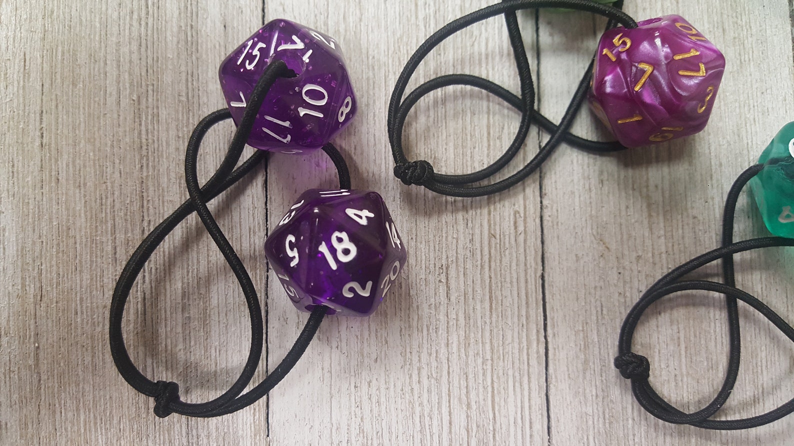 Lucky Rolls Hair Ties / Dice / Hair Bobble / Ponytail Holder / Etsy