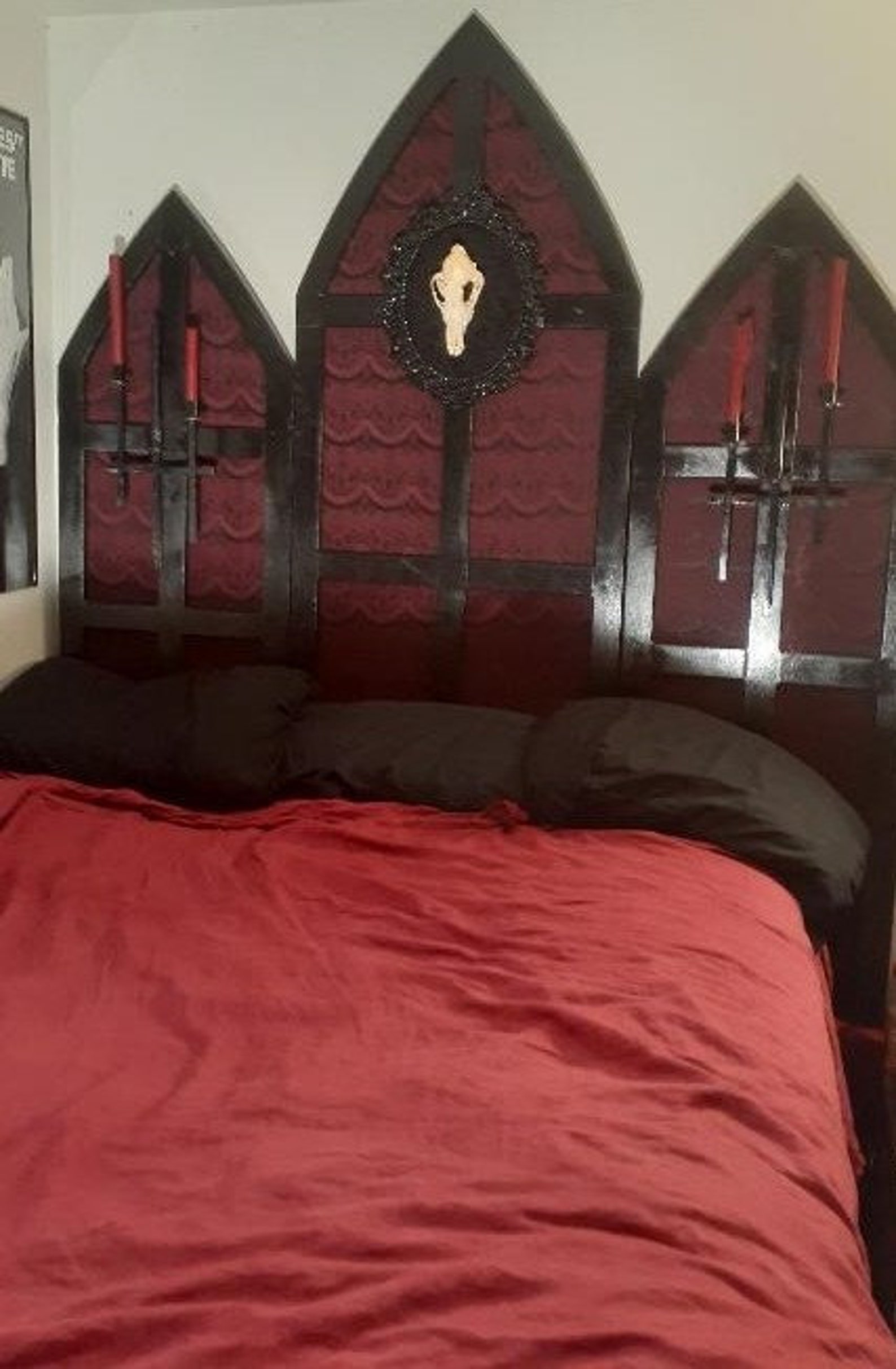 Amazing custom made gothic headboard Local Pick Up ONLY Etsy