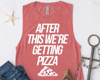 Pizzas Friends Tank Top Pizza Tank Top Pizza Gym Shirt Funny Gym Tank Top Funny Food Tank Pizza Lover Tank Top Pizza Lover Gift