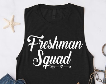 Sophomore Squad Tank Top Funny Workout Cute Gift Tee T-shirt Tshirt Womens Crew Teacher High School 10th
