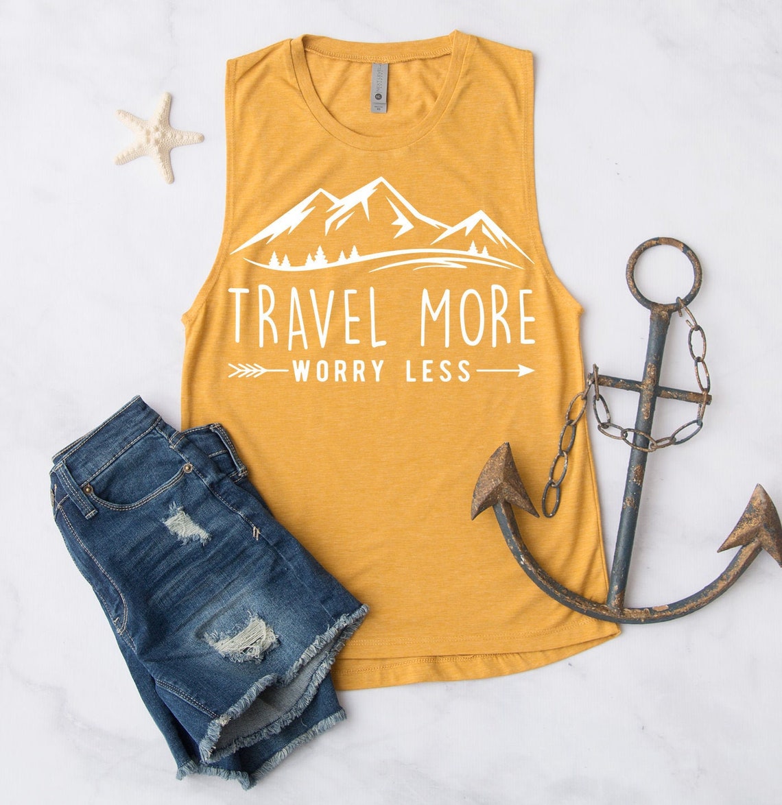 travel more worry less shirt shein