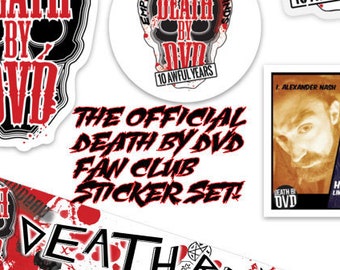 Death By DVD Fan Club Sticker Set