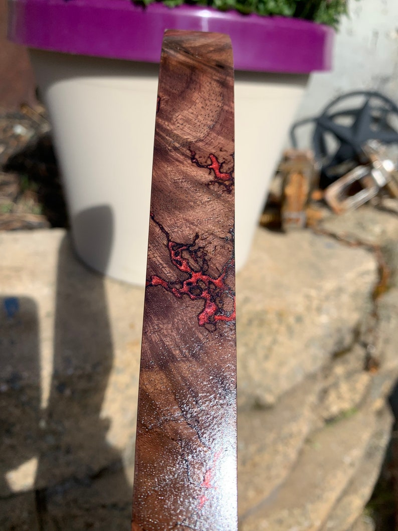 Fractal Burn Handmade Cribbage Board