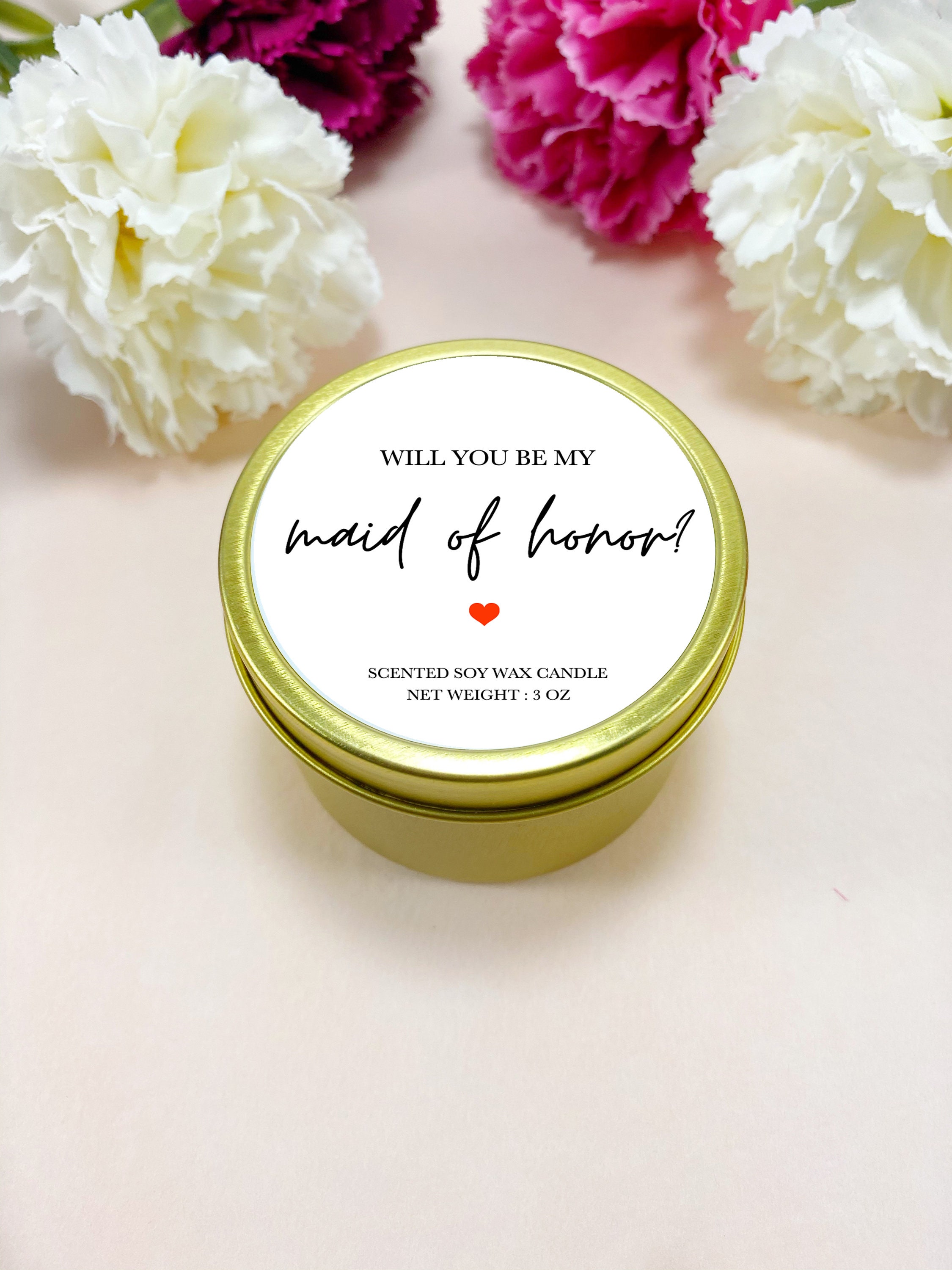 Bridesmaid Candle Gift Bridesmaid Proposal Candle Maid of Etsy