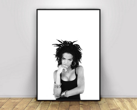Lauryn Hill Print Hip Hop Art Lauryn Hill Poster Music Star Etsy