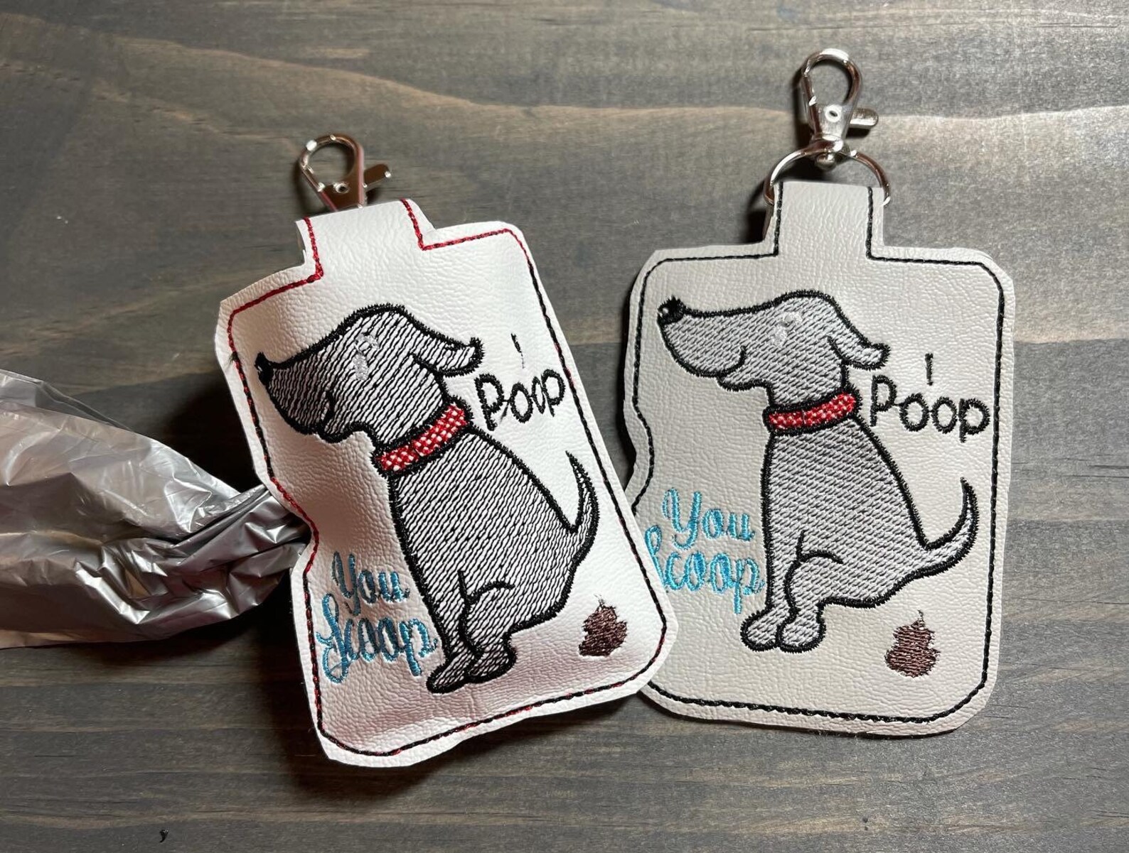 Dog poop bag holder. I poop you scoop. Etsy