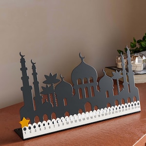 Ramadan Calendar Ramadan Decoration for Home Islamic Table Decor Countdown to Eid Ramadan Gift for Muslims