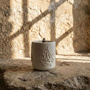 Brûleur d'encens en pierre islamique Subhanallah Alhamdulillah Allahu Akbar fait main Mabkhara Ramadan décoration cadeaux de l'Aïd image 10