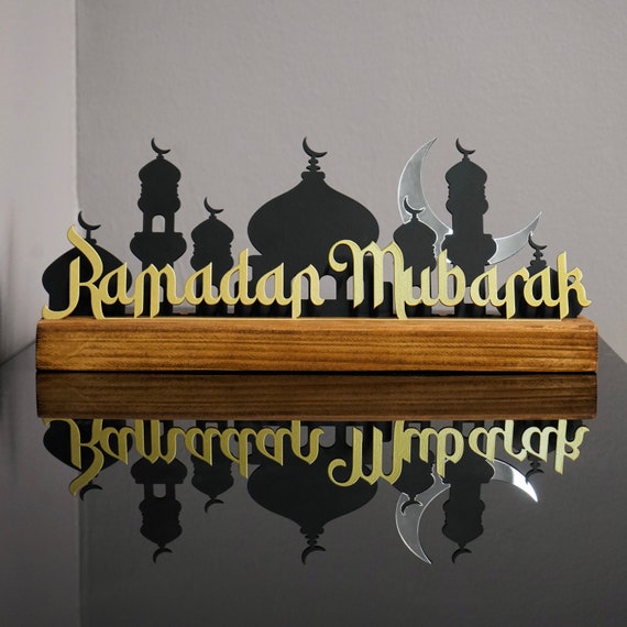 Ramadan Mubarak,Eid Mubarak ,Ramadan Kareem, Ramadan Decoration, Eid Gifts, Islamic Table Decor, Islamic Wall Art, Ramadan Mubarak