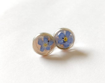 Minimalist Forget me not studs earrings perfect gift for her